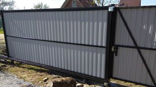 Купить сваи для ворот в Соликамск. Заказать ворота на сваях под ключ от 21458 руб